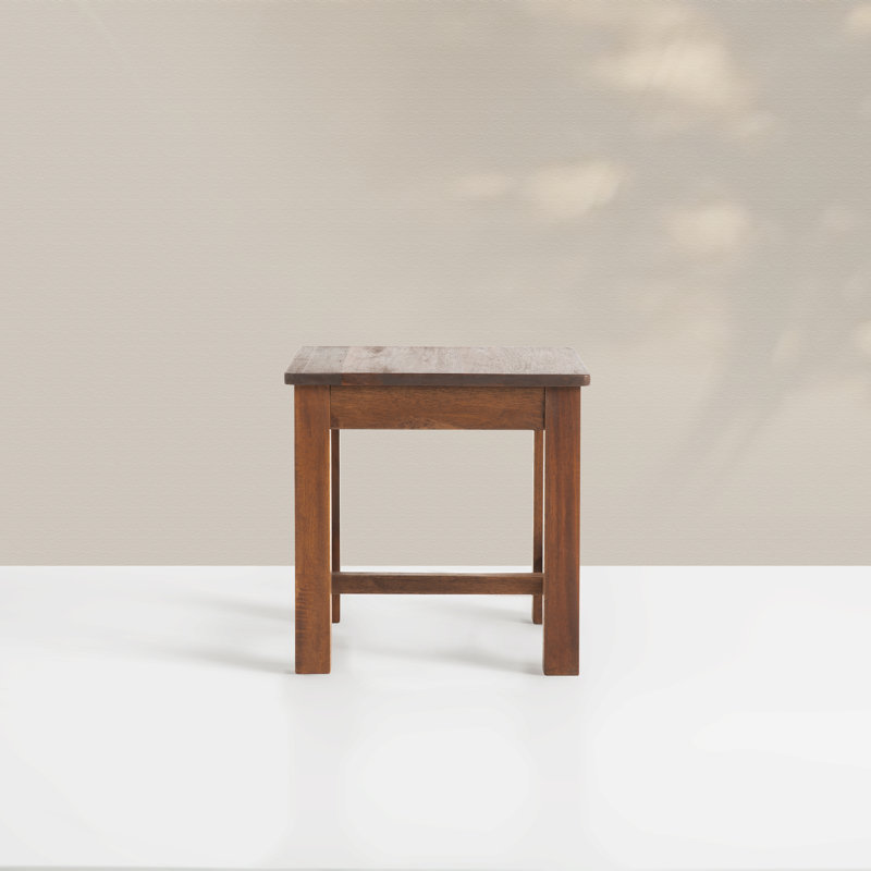 Tabouret d'appoint en bois d'acacia massif, Brown