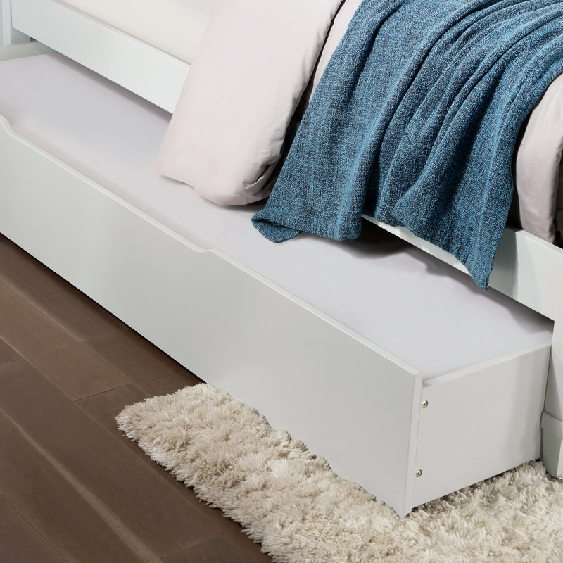 Lit plateforme avec lit gigogne Curtis, Simple