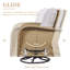Chaise berçante d'extérieur en osier Dodington-88366725-88366726