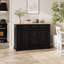 Buffet avec rangement, console de cuisine avec 5 tiroirs, 2 armoires, tablettes réglables, buffet pour la salle à manger, le salon, le vestibule