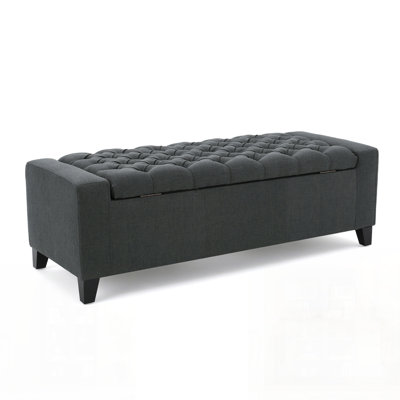 Spacious Tufted Storage Ottoman with Elegant Design, Perfect for Organizing and Enhancing Home Decor