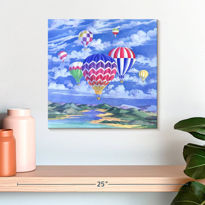 Mehar Balloons Painting, 16" H x 16" W