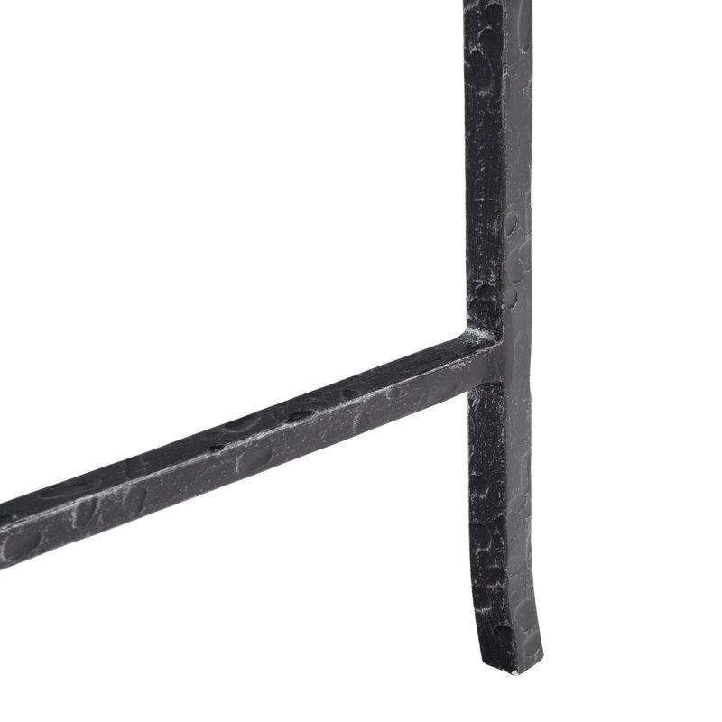Markley Forged Metal Rectangle Console Table, Black