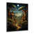 Impression noire sur toile encadrée sélectionné