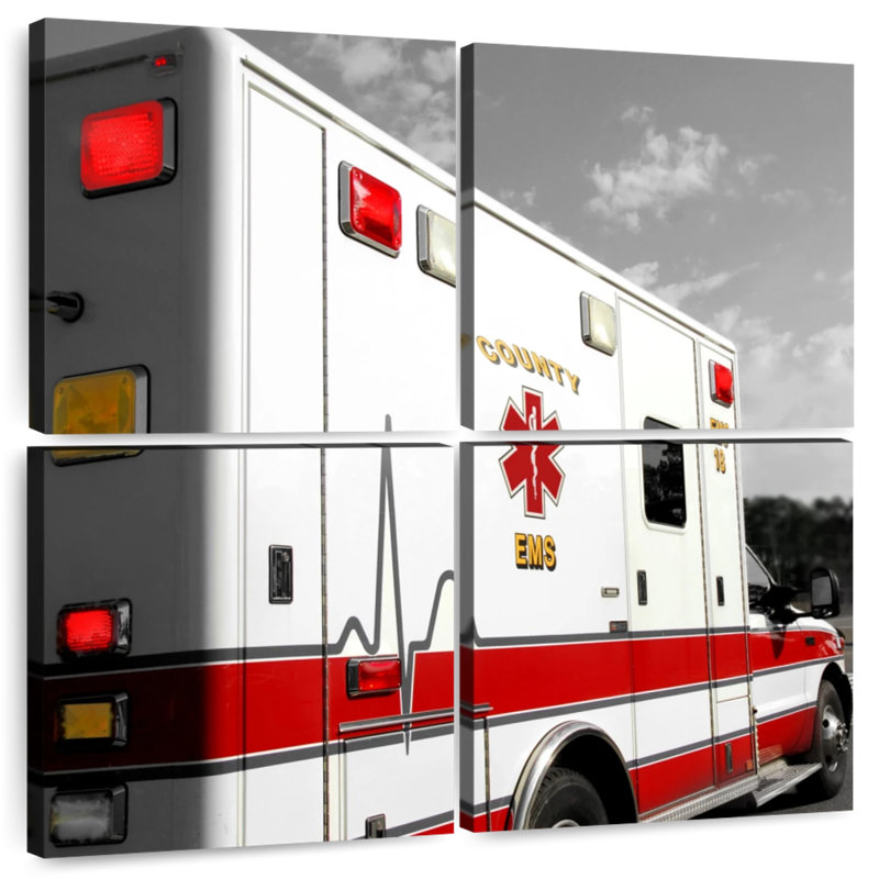Ambulance EMS, H 18 po x l 18 po