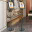 Porte-affiche piédestal avec base ronde remplissable-90753546