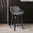 Aiken Swivel Counter or Bar Height Bar Stool with Arms in Faux Leather, Plywood and Metal Footrest-719032353-713458989-713458990