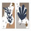 «Minimalistc Plant Silhouettes Still Lifes V», ensemble de 2 impressions-1022110186-1022110187