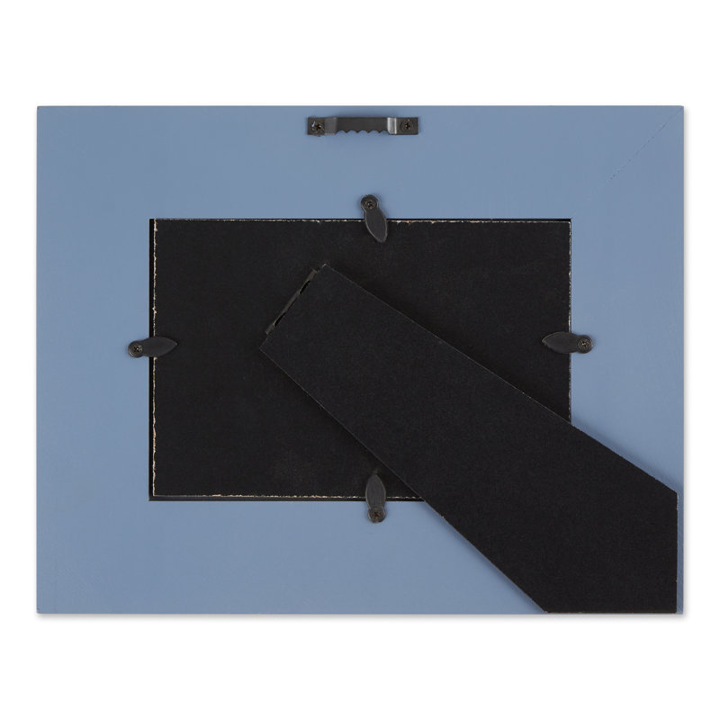 Cadre photo simple Backsten, 4" x 6", Bleu