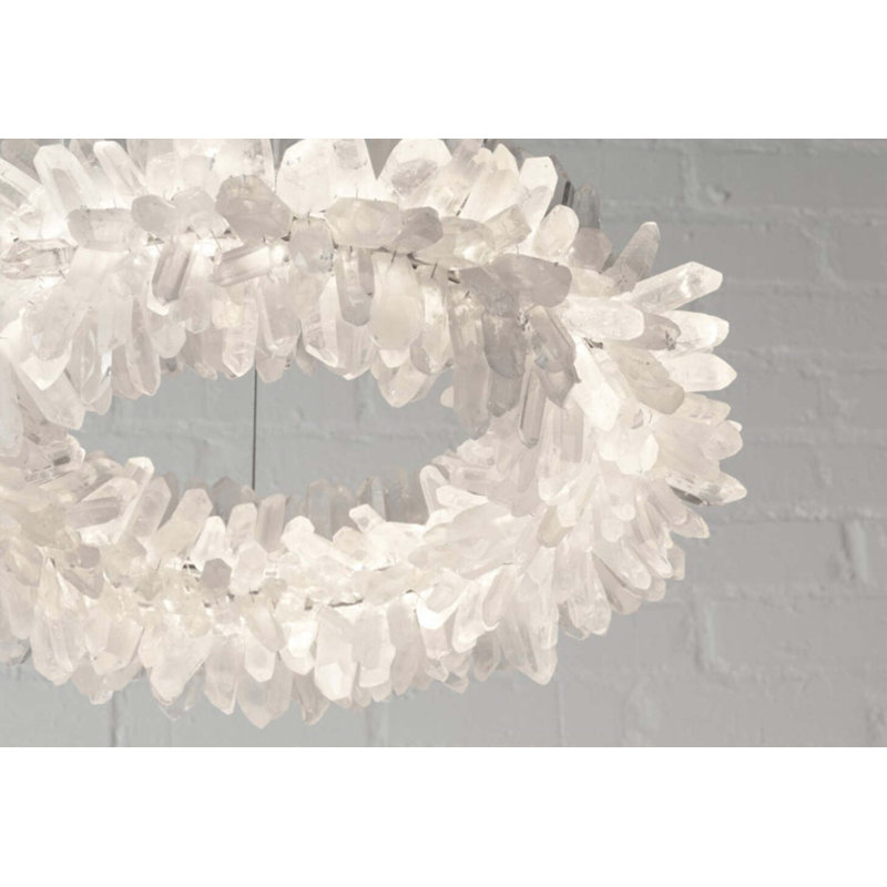 Roxi 1 - Light LED Chandelier, Polished Nickel, 7.13" H x 24" W x 24" D