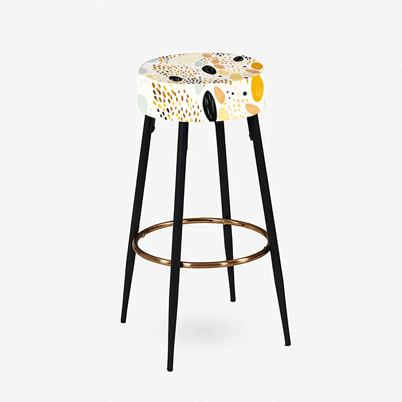 Martavius - Ensemble de 2 tabourets de bar abstraits