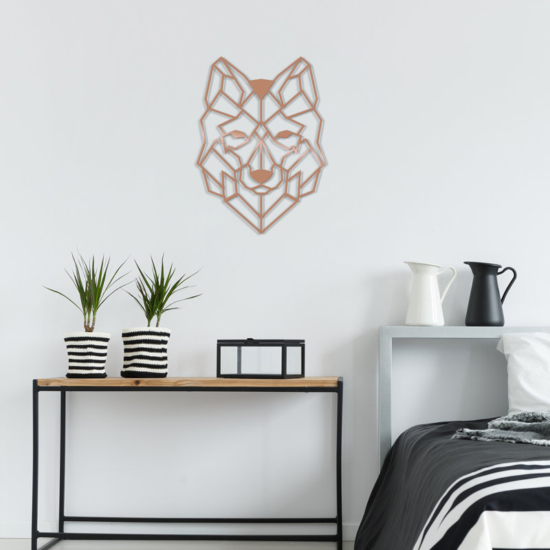Animals Wall Decor on Metal, Copper