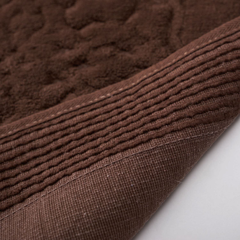 Luxury Bathmat Set (2 Pieces), Dark Brown, 19.7 x 23.6 inches & 23.6 x 39.4 inches | 100% Cotton, 5 mm Pile Height, Non-Slip Underside | Machine Washable, Ultra-Soft & Absorbent, Perfect for Bathroom Décor