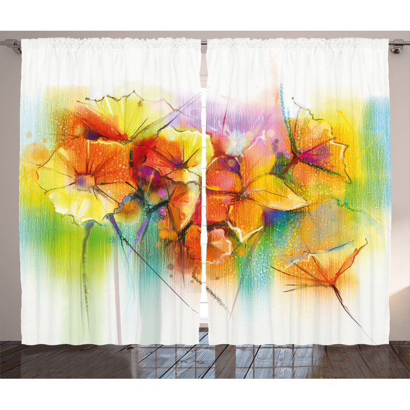 Semi Sheer Curtain Pair, 54" W x 84" L