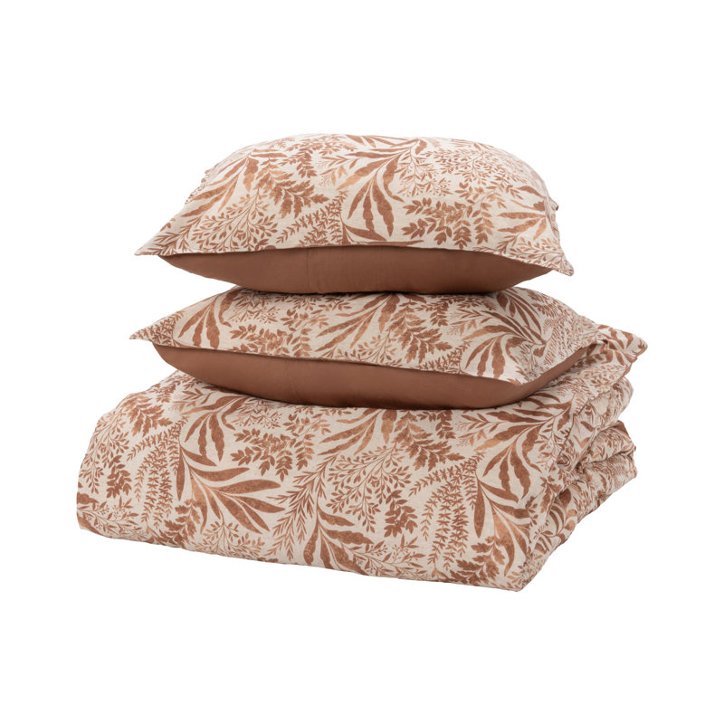 Mulberry Duvet Cover Set, King, Chestnut Brown