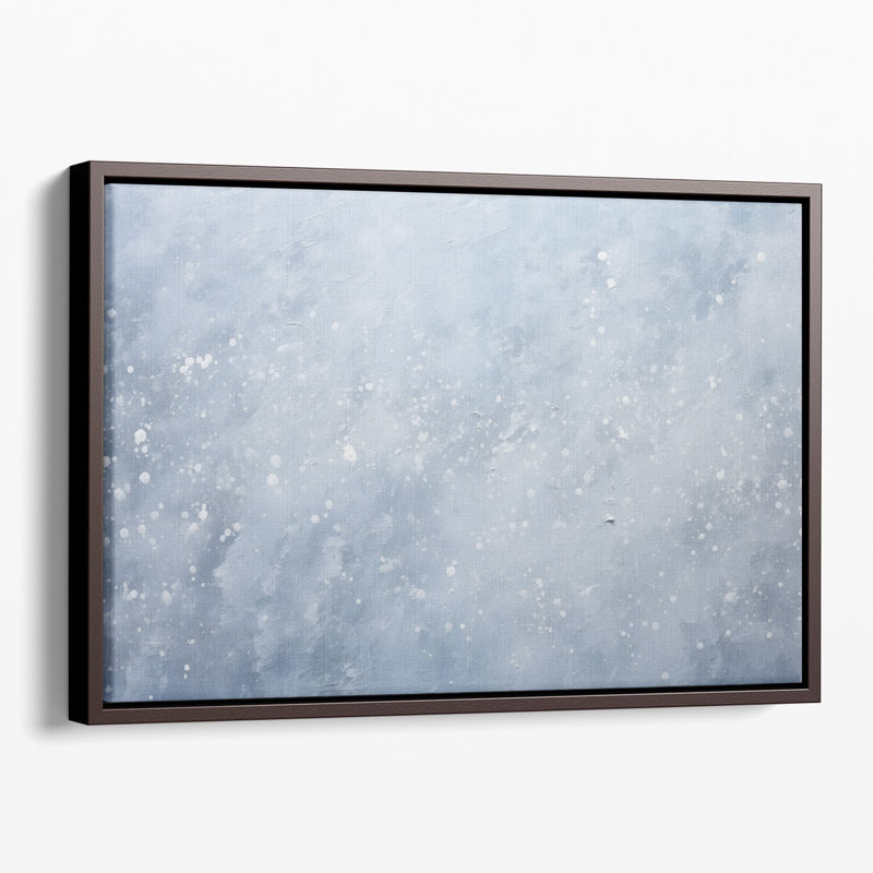 Glacial Opaline Frost 2, art mural, Toile avec cadre brun, H 40 po x l 60 po x P 1,25 po
