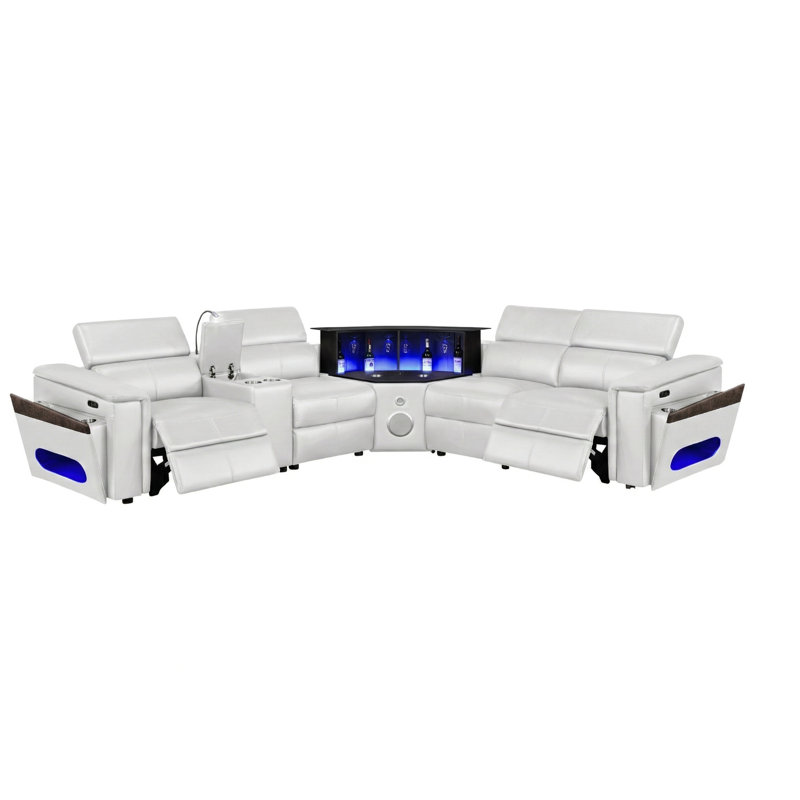 29.2 " Faux Leather Power Reclining Sectional