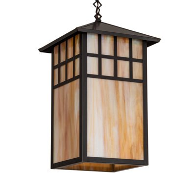 Luminaire suspendu rectangulaire 1 lumières lanterne