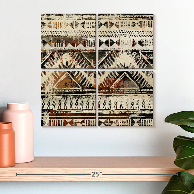 Kerner African Patterning, 18" H x 18" W