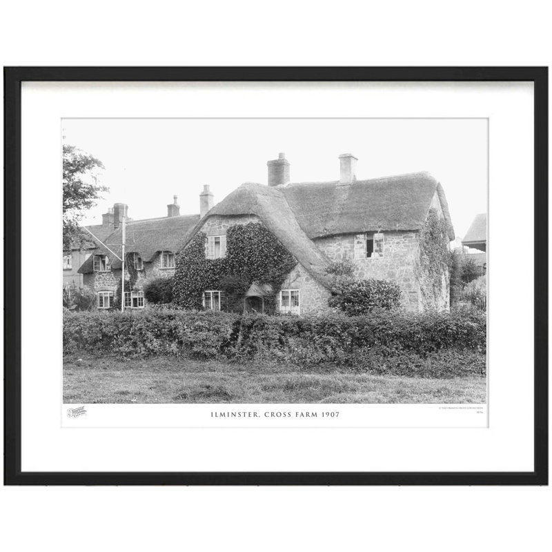 Ilminster, Cross Farm 1907 - Single Picture Frame Print, 28cm H x 36cm W x 2.3cm D
