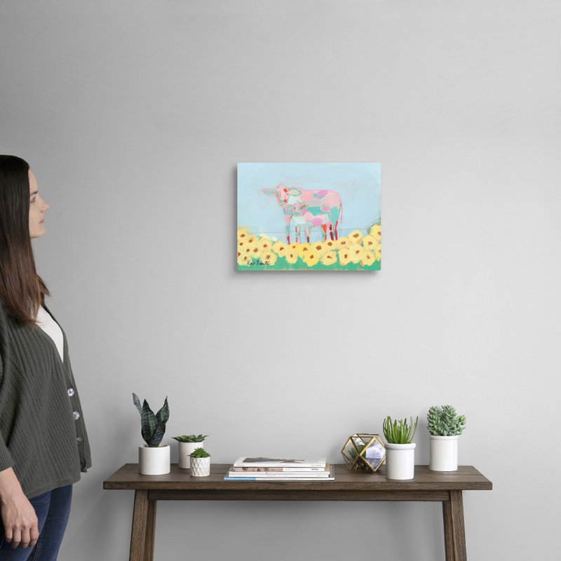 «Rory and Teal» par Kait Roberts, reproduction sur toile, Toile tendue, H 12 po x l 16 po x P 1,25 po