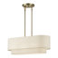 Lustre linéaire moyen en laiton 3 lumières Aselin-122725091-122725090-122725092