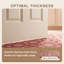 Tapis Cedar2 traditionnel à motif floral intégral bordeaux, cuivre, vert, crème et rose, lavable à la machine, antidérapant, à poils courts, pour l'intérieur et l'extérieur, adapté aux animaux domestiques, idéal pour le salon, la chambre, la salle à manger, l'entrée, le couloir ou le bureau.-1513921742