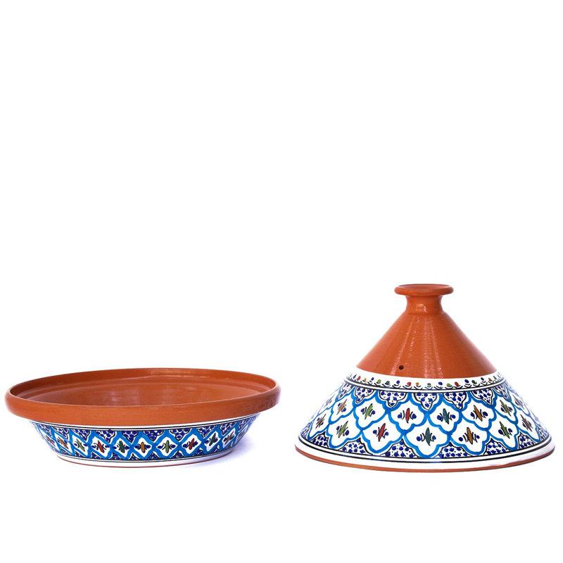 Tajine marocain Kamsah, 8 pintes, Turquoise