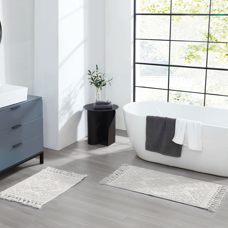 Ricardo 2 Piece Bath Rug Set, Ivory