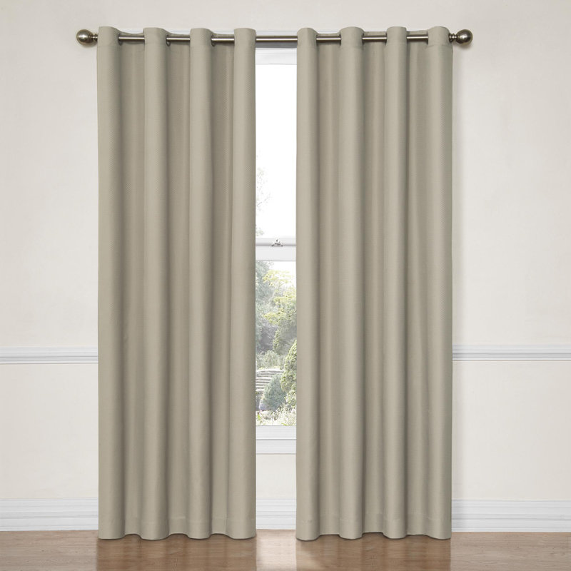 Blackout Curtain Single Panel, 52" W x 84" L, River Blue