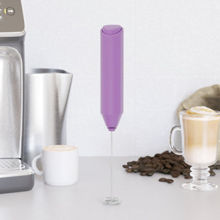 Powerful Milk Frother Handheld Foam Maker, Mini Whisk Drink Mixer for Coffee, Cappuccino, Latte, Matcha, or Hot Chocolate, No Stand