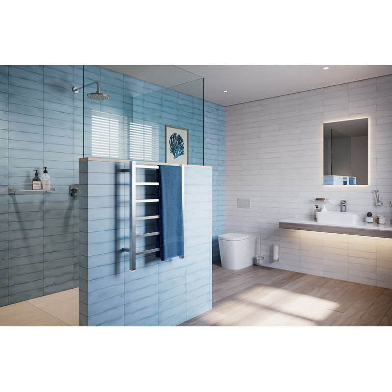 Cubic Wall Mounted Towel Rack, Brushed Stainless Steel