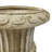Aurelius  Hand-Painted MGO Modern Neoclassical Fluted Pedestal Garden Urn