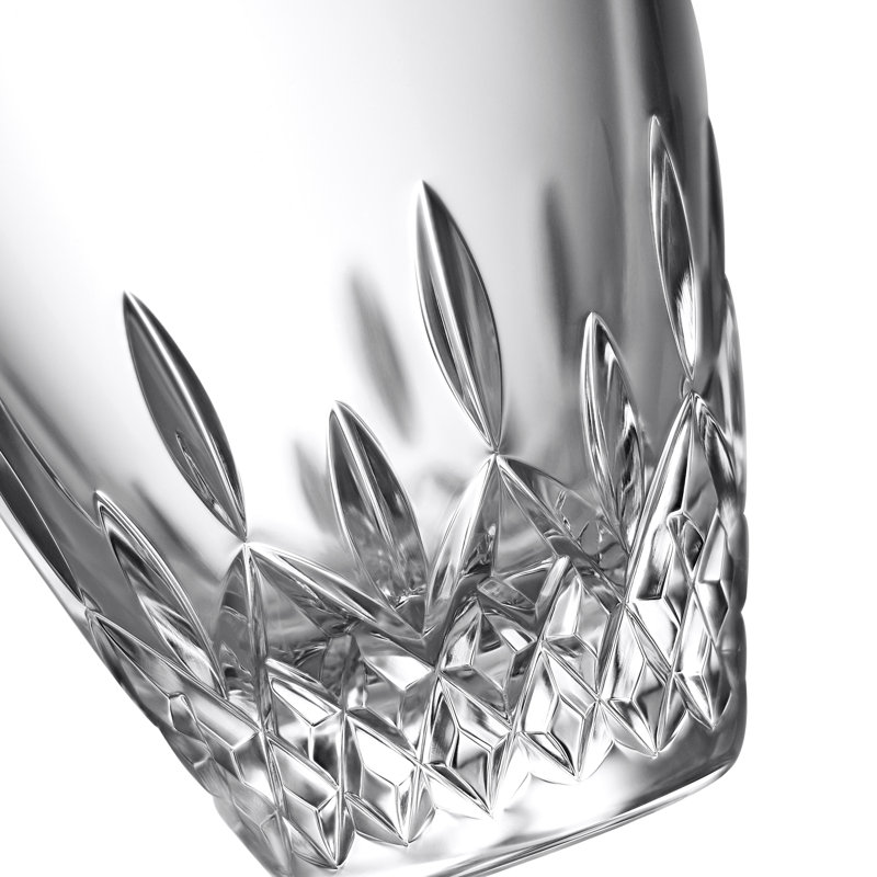 Lismore Essence Angled Vase, 9" H x 3.5" D
