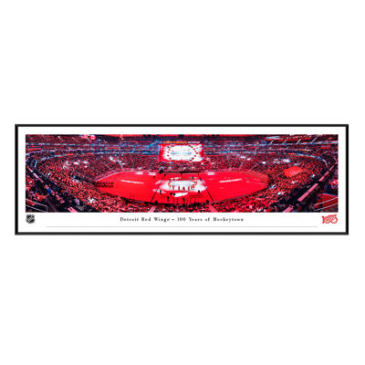 Detroit Red Wings, Centennial Stick Salute - Standard Frame