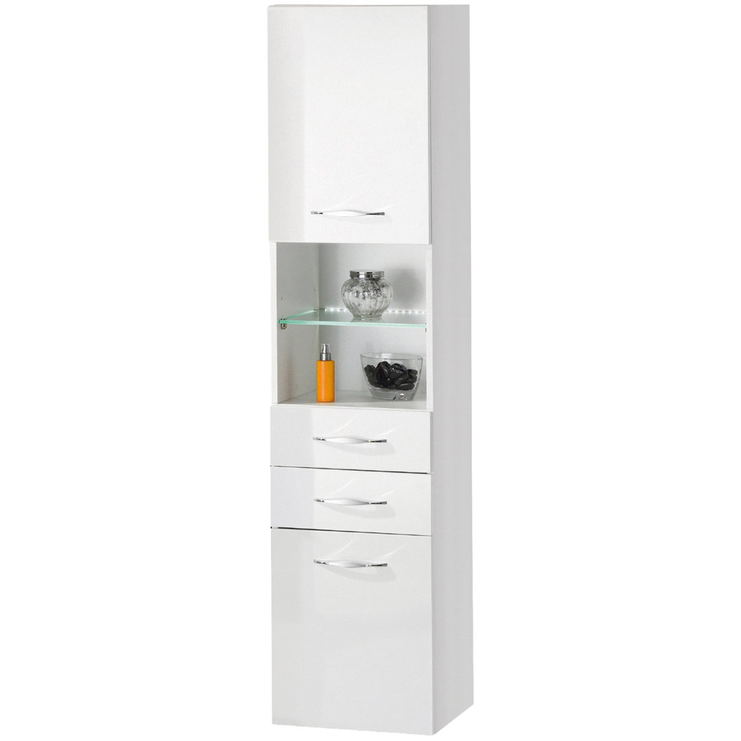Sceno 40Cm W x 175.5Cm H x 36Cm D Wall Mounted Tall Bathroom Cabinet