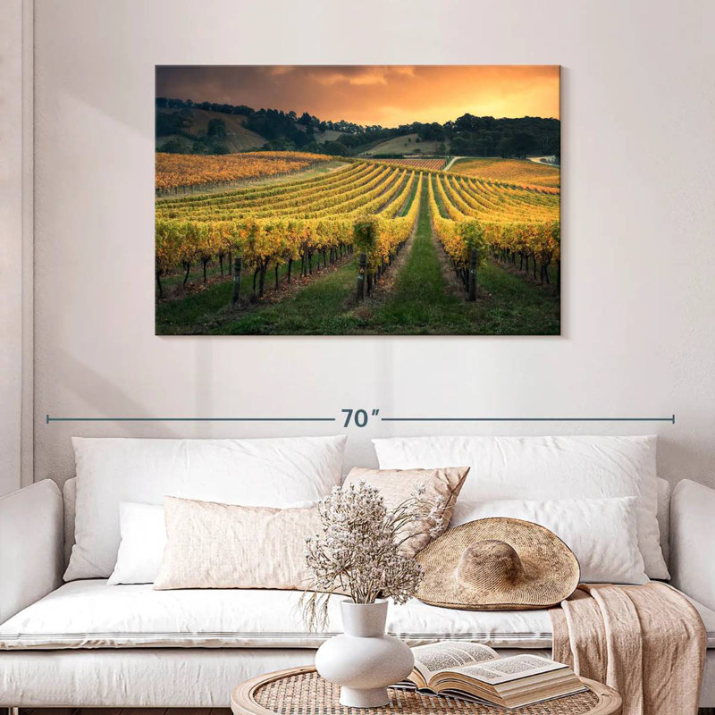 Alvord Golden Australian Vineyard, H 30 po x l 45 po