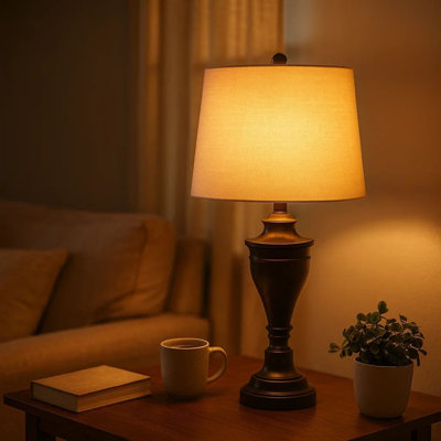 Ensemble de lampes de table en bronze 29 po Kishara