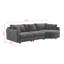 Canapé modulaire incurvé moderne 105 po, tissu chenille doux, canapé modulaire 3 pièces avec méridienne courbée et 3 coussins décoratifs-1259058242