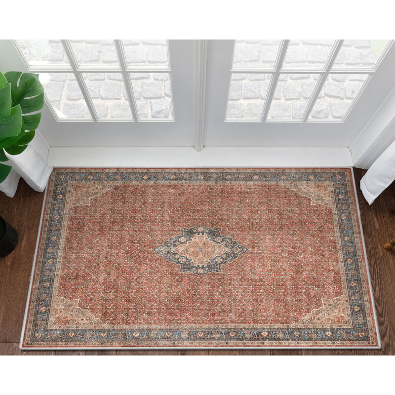 Tapis brun / ivoire Asha Lilith, Rectangle 3 pi 11 po x 5 pi 3 po