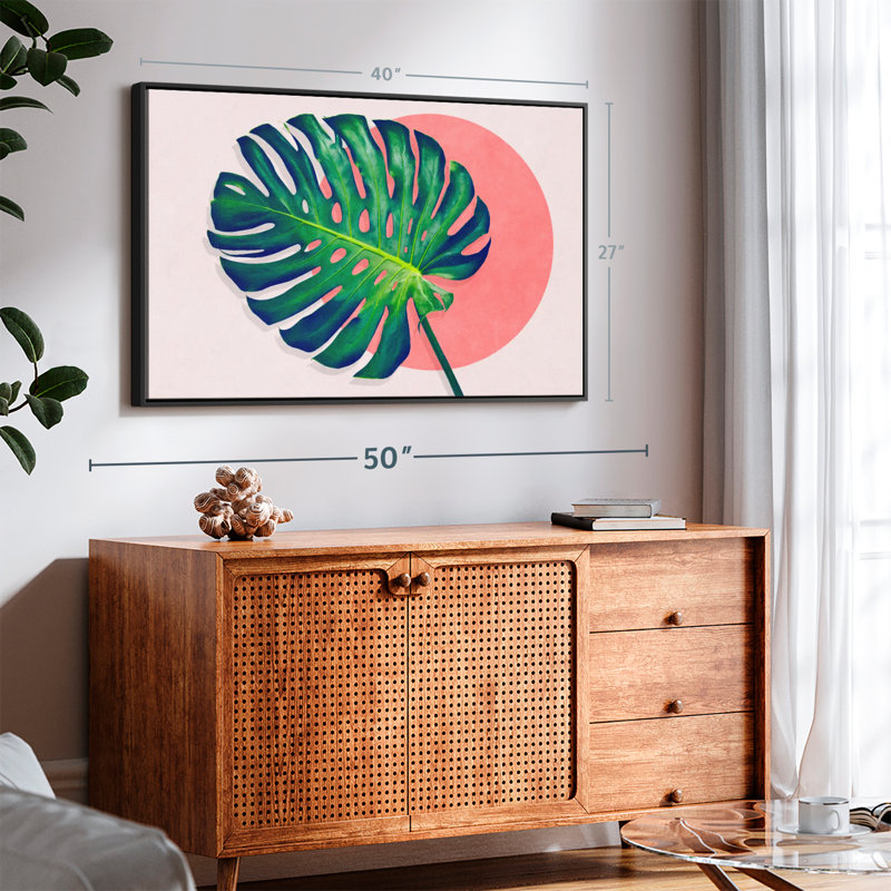 Monstera Paradise, reproduction sur toile, H 27 po x l 40 po