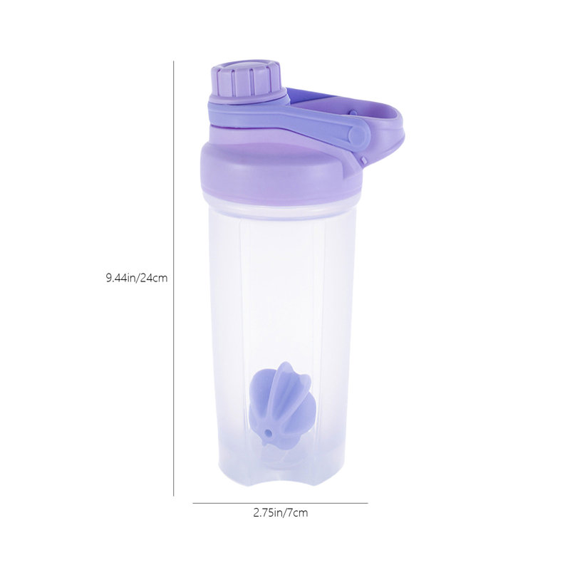 Bouteille d'eau Protéine en poudre Bouteille d'eau Tasse 700 ml avec échelle P P Cup, Mauve
