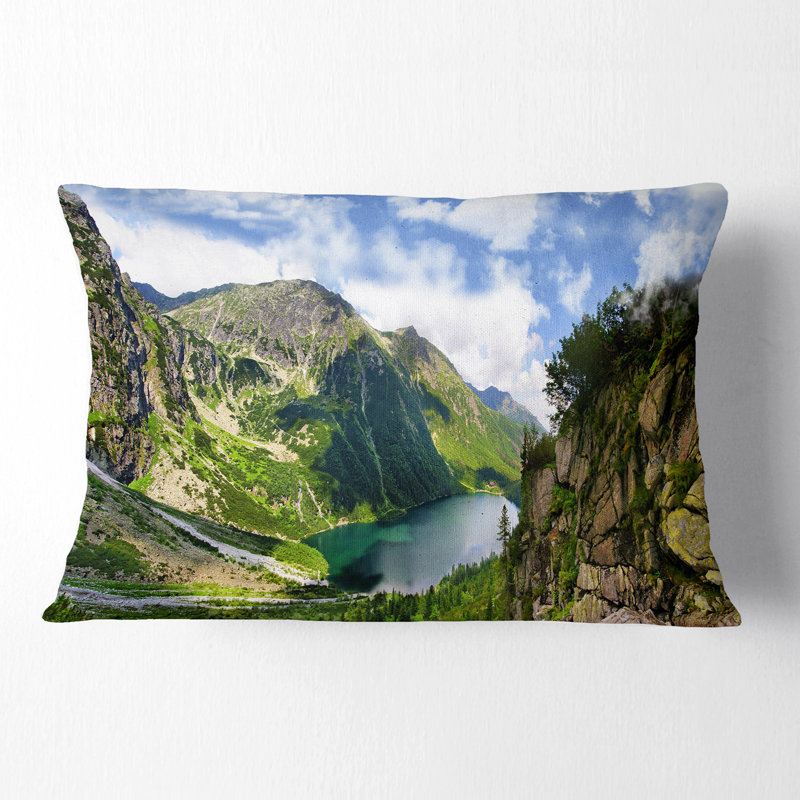 Incroyable vue des montagnes Tatra - Coussin décoratif à imprimé paysage