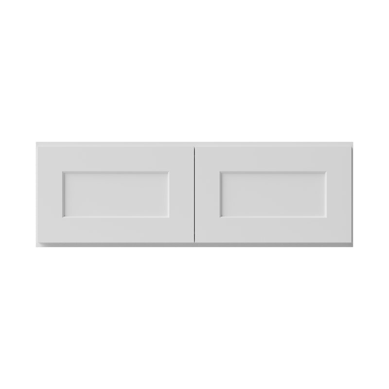 Armoire de cuisine en bois massif prête à assembler, H 12 po x l 36 po x P 24 po, White