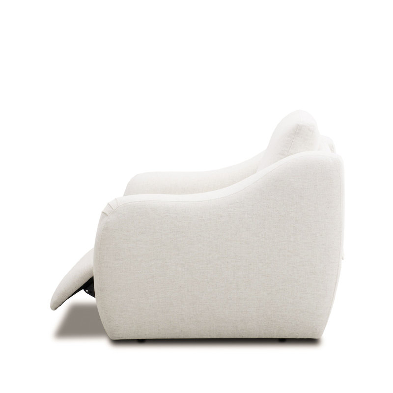 Crawford Recliner, Crypton Nomad Snow Polyester Blend
