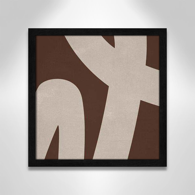Intuitive Echo II par Marcus Prime - Art encadré avec fond perdu, Cadre à texture grain de bois noir