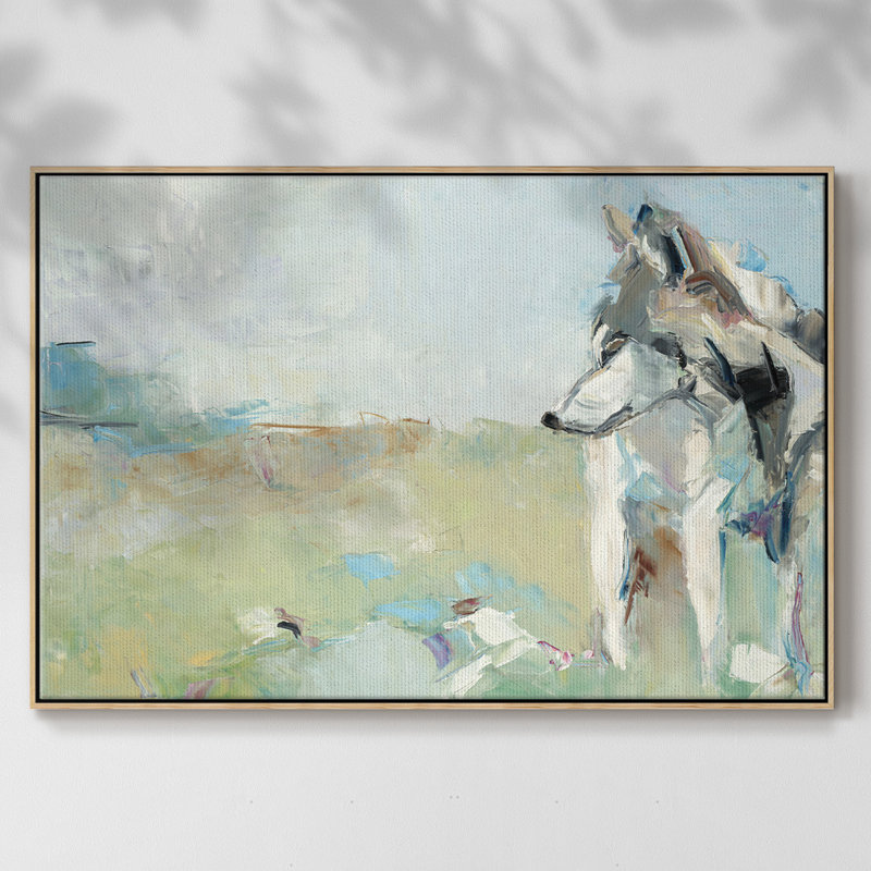 Impression sur toile encadrée, H 25 po x l 17 po x P 2 po, Toile naturelle avec cadre flottant