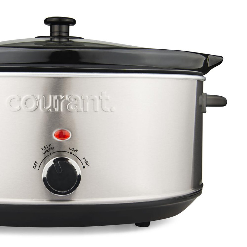 Courant Stainless Steel Slow Cooker, 7 Qt.