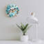 Horloge murale sarcelle 12 "x 12"