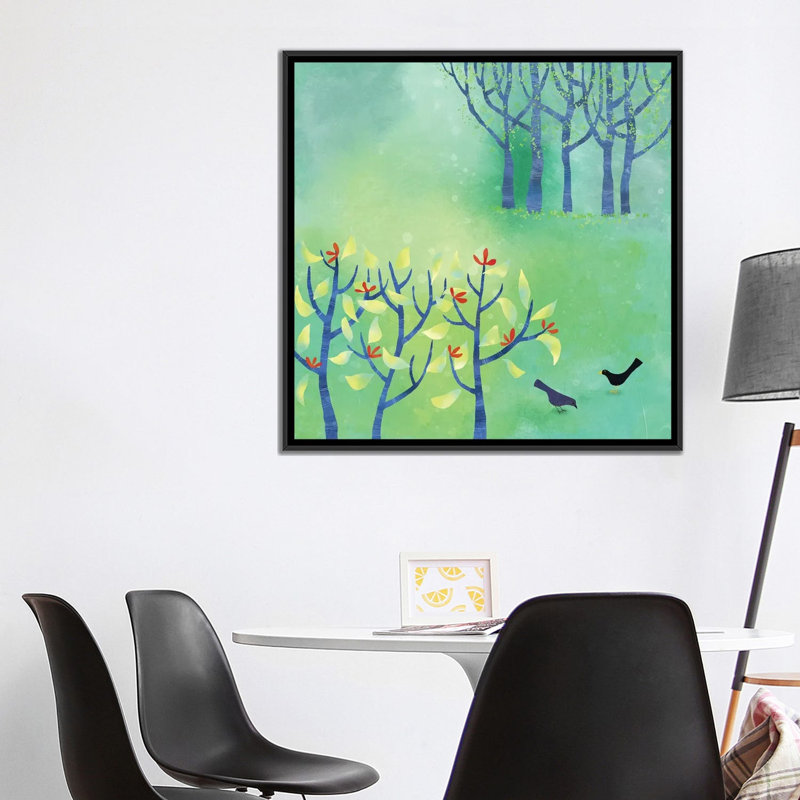 « April » par Nic squirrell-impression, H 37 po x l 37 po x P 1,5 po, Pas de tapis, Toile avec cadre noir
